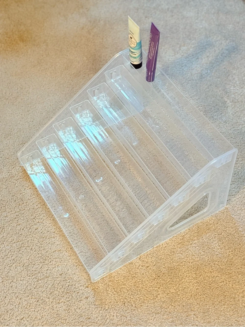 Clear Acrylic Multi-Layer Cosmetic Organizer - Transparent